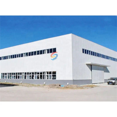 Almacén de estructura de acero de grúa personalizada con vigas de acero de sección H laminadas en caliente / soldadas