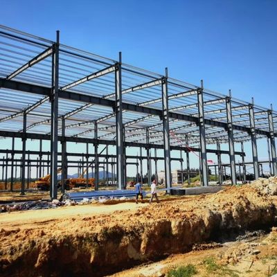 Portal de estructura de acero estructura de almacén para el almacenamiento con acero de sección H