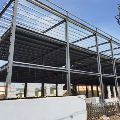 Almacén de estructura de acero de sección H soldada con buena capacidad de carga