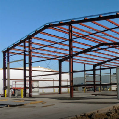 Almacén de metal con puertas de persianas de acero y ahorro de espacio Q355B / Q235B