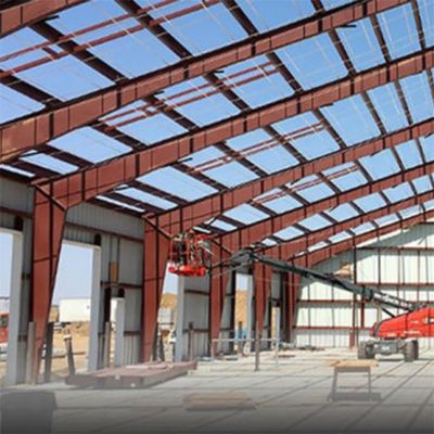 Almacén de metal con puertas de persianas de acero y ahorro de espacio Q355B / Q235B