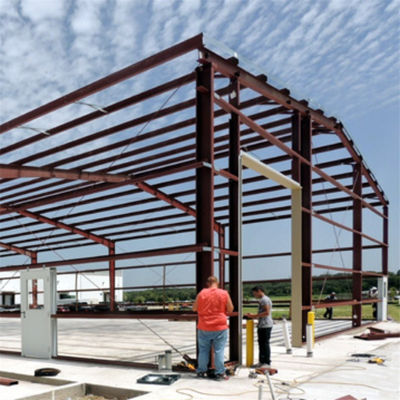 Almacén de metal con puertas de persianas de acero y ahorro de espacio Q355B / Q235B