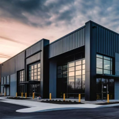 Estructura de acero moderna con ventanas de aluminio adecuadas para proyectos de la industria hotelera, incluidos hoteles y resorts