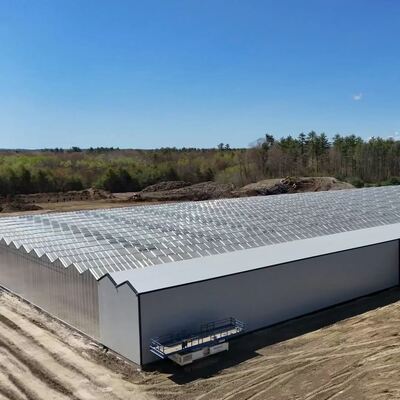 Invernadero de vidrio para turismo Wenluo - Invernadero de cultivo de vegetales a gran escala