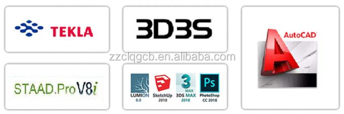 Industria del taller de la estructura de acero que construye el tipo correa de H el C de la columna 0