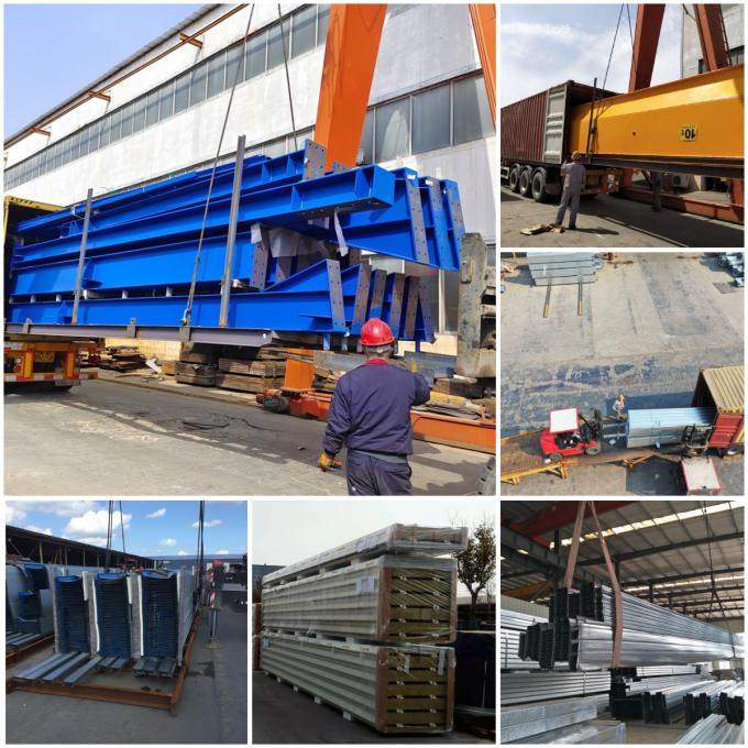 Industria del taller de la estructura de acero que construye el tipo correa de H el C de la columna 4