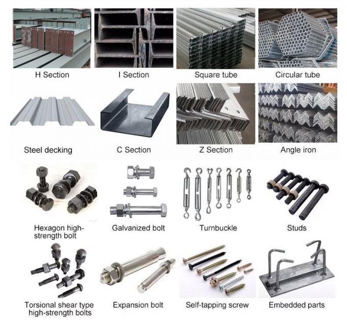 Estructura de acero de la rejilla 40*100 que construye ventajas del bajo costo de Warehouse 5