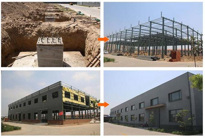 Estructura de acero de la rejilla 40*100 que construye ventajas del bajo costo de Warehouse 7